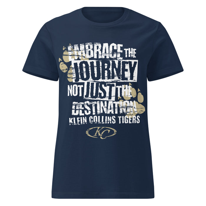 Klein Collins High School Tigers Women's Navy Blue SoftStyle T-shirt 232