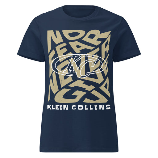 Klein Collins High School Tigers Women's Navy Blue SoftStyle T-shirt 236