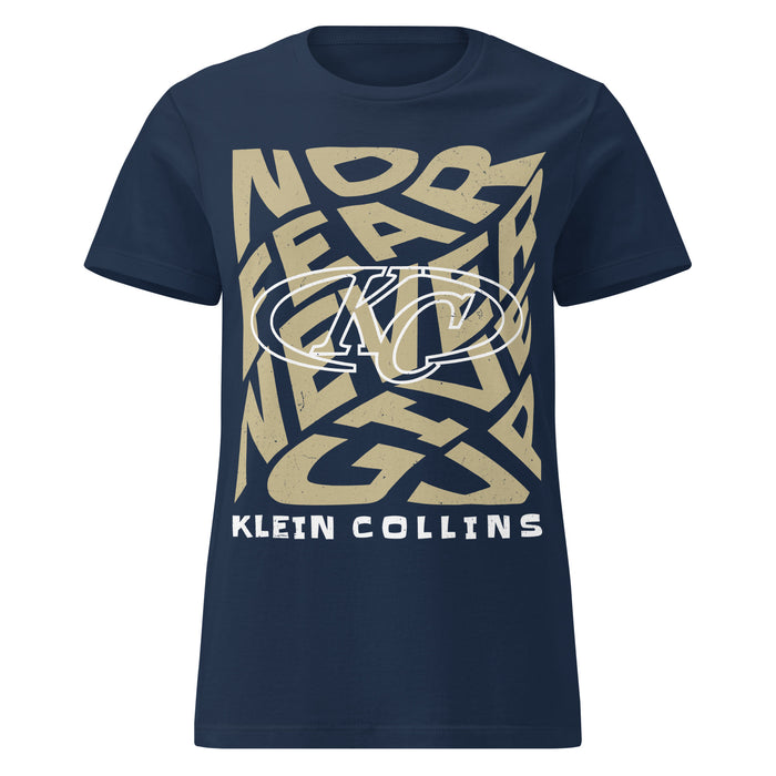 Klein Collins High School Tigers Women's Navy Blue SoftStyle T-shirt 236