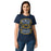 Lady wearing Nimitz High School Cougars Women's Navy Blue SoftStyle T-shirt 207