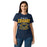 Front view of Nimitz High School Cougars Women's Navy Blue SoftStyle T-shirt 204