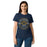 Lady wearing Nimitz High School Cougars Women's Navy Blue SoftStyle T-shirt 201