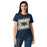 Front view of Nimitz High School Cougars Women's Navy Blue SoftStyle T-shirt 223