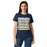 Front view of Nimitz High School Cougars Women's Navy Blue SoftStyle T-shirt 235