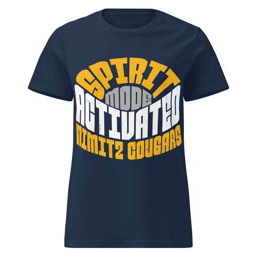 Nimitz High School Cougars Women's Navy Blue SoftStyle T-shirt 242