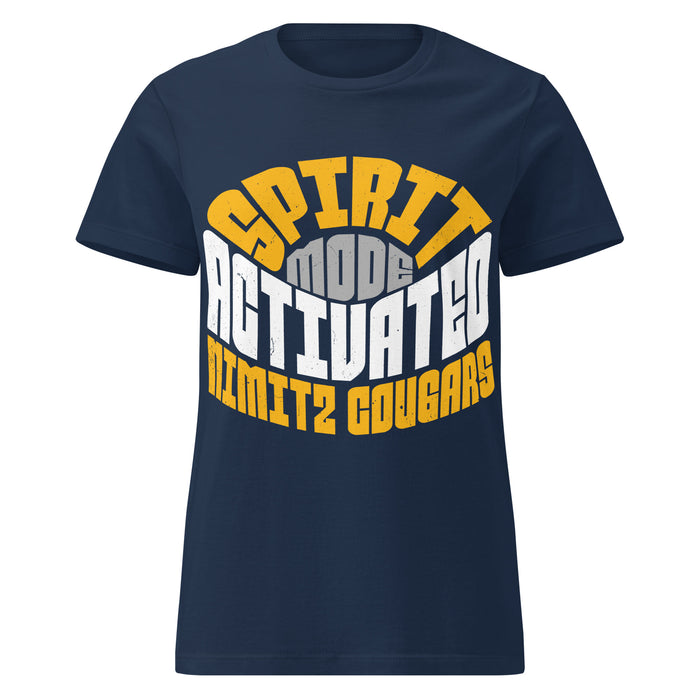 Nimitz High School Cougars Women's Navy Blue SoftStyle T-shirt 242