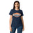 Front view of Seven Lakes High School Spartans Women's Navy Blue SoftStyle T-shirt 009