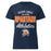 Seven Lakes High School Spartans Women's Navy Blue SoftStyle T-shirt 034