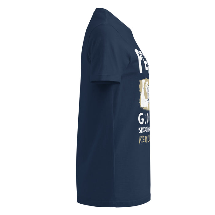 Side view of Klein Collins High School Tigers Women's Navy Blue SoftStyle T-shirt 240