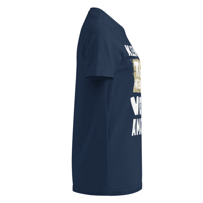 Side view of Klein Collins High School Tigers Women's Navy Blue SoftStyle T-shirt 231