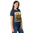 Side view of Nimitz High School Cougars Women's Navy Blue SoftStyle T-shirt 001