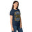 Side view of Nimitz High School Cougars Women's Navy Blue SoftStyle T-shirt 207