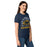 Side view of Nimitz High School Cougars Women's Navy Blue SoftStyle T-shirt 208