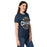 Side view of Nimitz High School Cougars Women's Navy Blue SoftStyle T-shirt 218