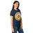 Side view of Nimitz High School Cougars Women's Navy Blue SoftStyle T-shirt 216
