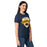 Side view of Nimitz High School Cougars Women's Navy Blue SoftStyle T-shirt 221