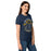 Side view of Nimitz High School Cougars Women's Navy Blue SoftStyle T-shirt 229