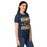 Side view of Nimitz High School Cougars Women's Navy Blue SoftStyle T-shirt 230