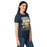 Side view of Nimitz High School Cougars Women's Navy Blue SoftStyle T-shirt 232