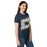 Side view of Nimitz High School Cougars Women's Navy Blue SoftStyle T-shirt 223