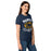 Side view of Nimitz High School Cougars Women's Navy Blue SoftStyle T-shirt 228