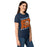 Side view of Seven Lakes High School Spartans Women's Navy Blue SoftStyle T-shirt 223