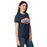 Side view of Seven Lakes High School Spartans Women's Navy Blue SoftStyle T-shirt 009