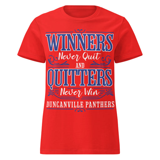 Duncanville High School Panthers Women's Red SoftStyle T-shirt 237