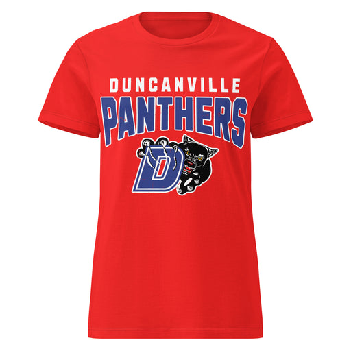 Duncanville High School Panthers Women's Red SoftStyle T-shirt 234