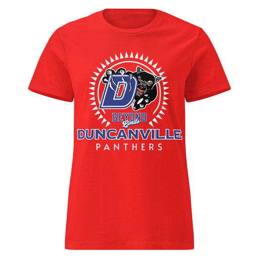 Duncanville High School Panthers Women's Red SoftStyle T-shirt 226
