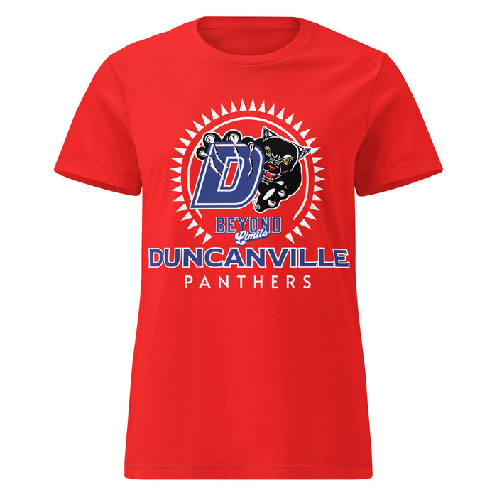 Duncanville High School Panthers Women's Red SoftStyle T-shirt 226