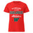 The Woodlands High School Highlanders Women's Red SoftStyle T-shirt 034