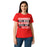 Front view of North Shore High School Mustangs Women's Red SoftStyle T-shirt 238