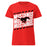 North Shore High School Mustangs Women's Red SoftStyle T-shirt 223