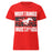 North Shore High School Mustangs Women's Red SoftStyle T-shirt 233