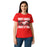 Front view of North Shore High School Mustangs Women's Red SoftStyle T-shirt 233