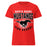 North Shore High School Mustangs Women's Red SoftStyle T-shirt 204