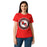 Front view of North Shore High School Mustangs Women's Red SoftStyle T-shirt 216