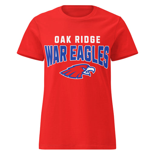 Oak Ridge High School War Eagles Women's Red SoftStyle T-shirt 234