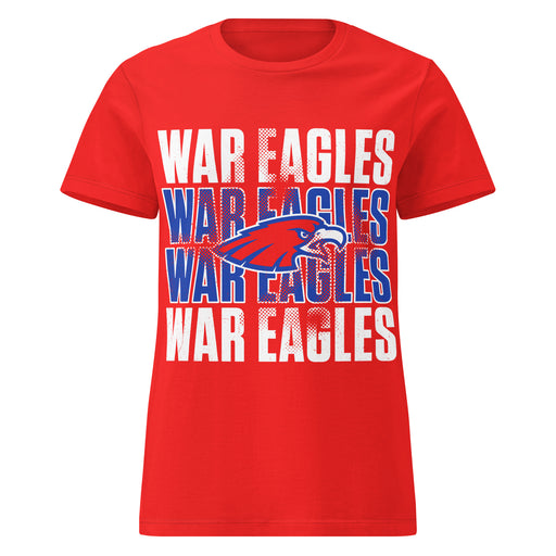 Oak Ridge High School War Eagles Women's Red SoftStyle T-shirt 233