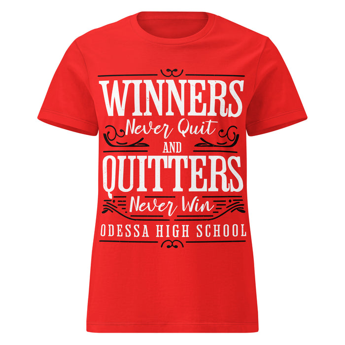Odessa High School Bronchos Women's Red SoftStyle T-shirt 237