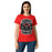 Woman wearing Odessa High School Bronchos Women's Red SoftStyle T-shirt 207