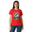 Woman wearing Odessa High School Bronchos Women's Red SoftStyle T-shirt 212