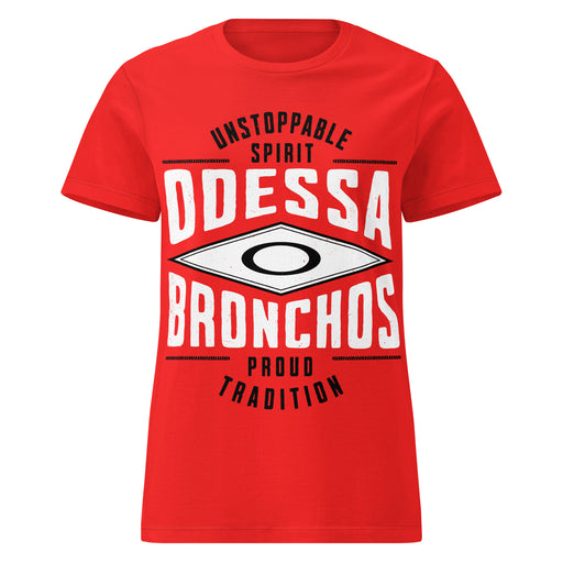 Odessa High School Bronchos Women's Red SoftStyle T-shirt 210