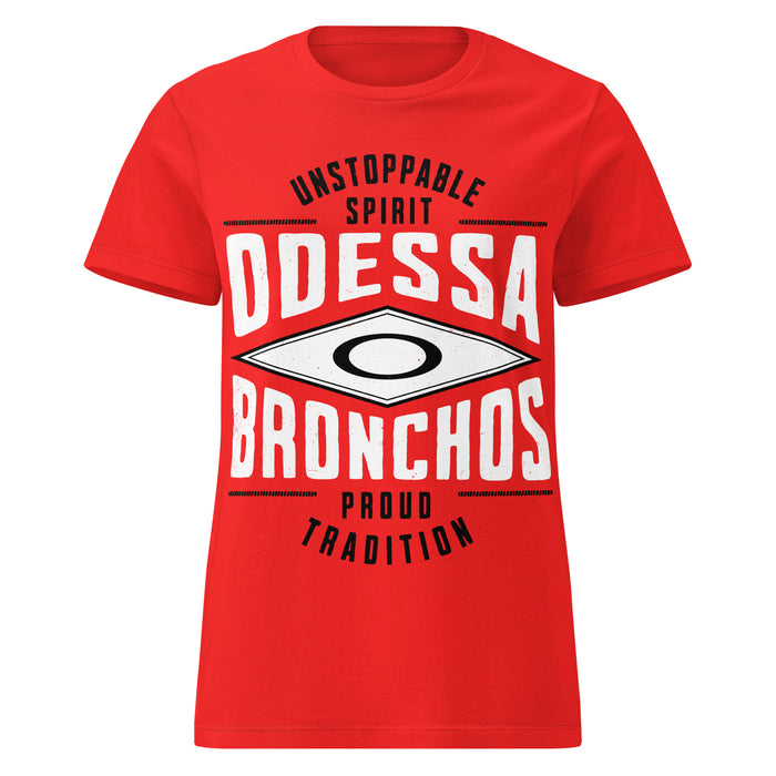 Odessa High School Bronchos Women's Red SoftStyle T-shirt 210