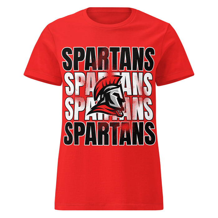 Porter High School Spartans Women's Red SoftStyle T-shirt 233