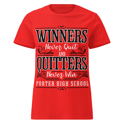Porter High School Spartans Women's Red SoftStyle T-shirt 237