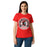 Front view of Porter High School Spartans Women's Red SoftStyle T-shirt 220