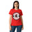 Front view of Porter High School Spartans Women's Red SoftStyle T-shirt 203