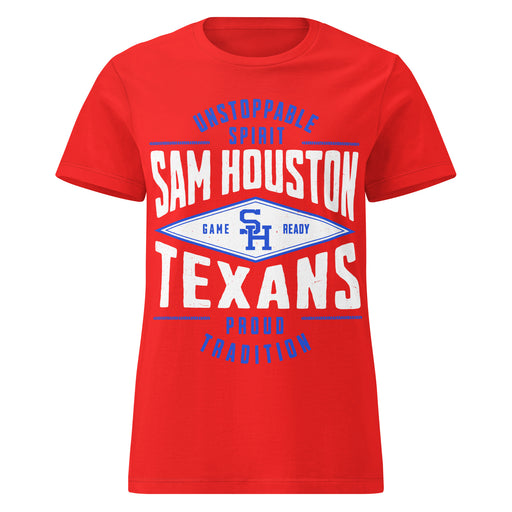 Sam Houston High School Texans Women's Red SoftStyle T-shirt 210
